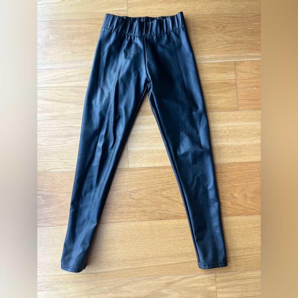 Black Pleather Leggings